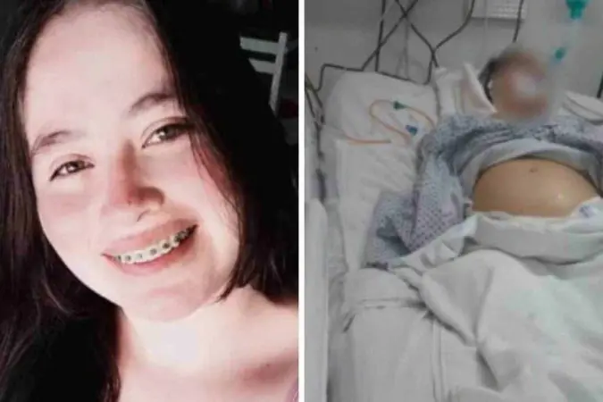 grávida dá à luz a bebê
