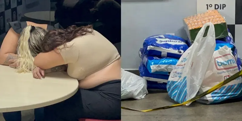 dupla presa por roubo em supermercado