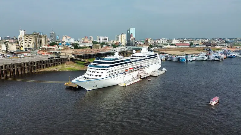 Prefeitura de Manaus recepciona primeiro navio da Temporada de Cruzeiros 20242025 Foto Giancarlos VasconcelosSemcom