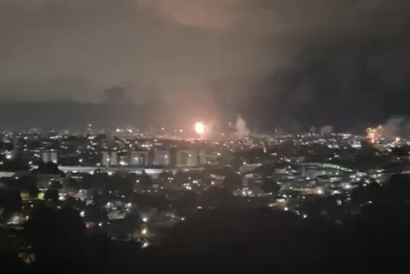 VÍDEOS: aniversário de facção criminosa é marcado por foguetório em Manaus