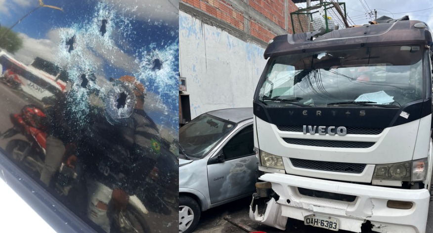 Policiais ficam feridos após tiroteio e perseguição Zona Leste de Manaus
