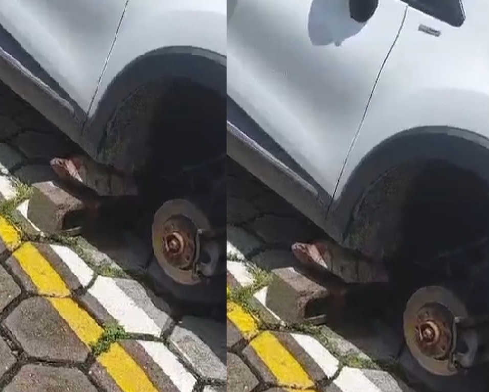Pneus são furtados no estacionamento de hospital em Manaus
