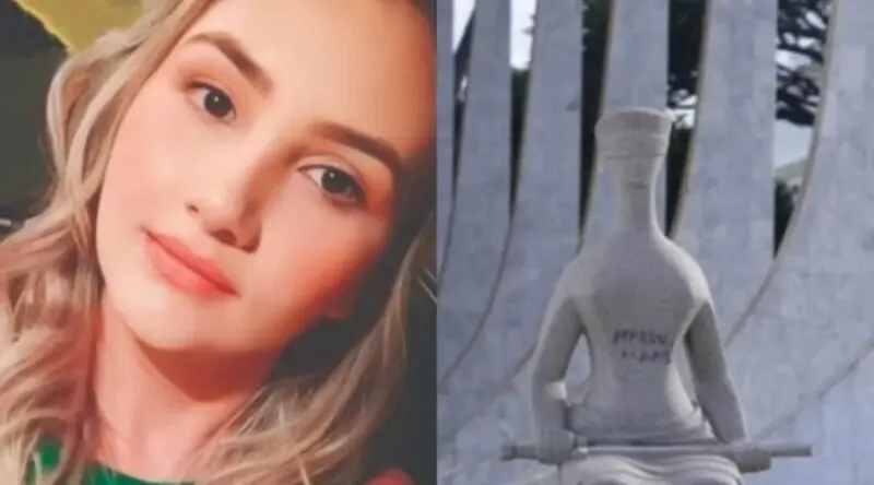 Bolsonaro pede orações por mulher que pichou estátua do STF e pode pegar 14 anos de prisão