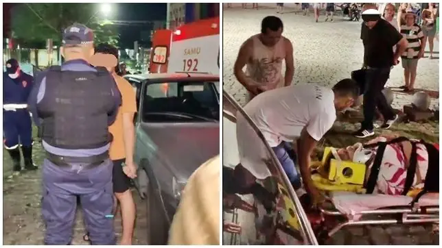 Motorista atropela mulher em acidente de trânsito após ser intimidado por flanelinha