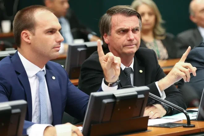Eduardo Bolsonaro e Bolsonaro