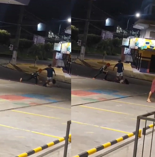 homem esfaqueia rival em posto de gasolina