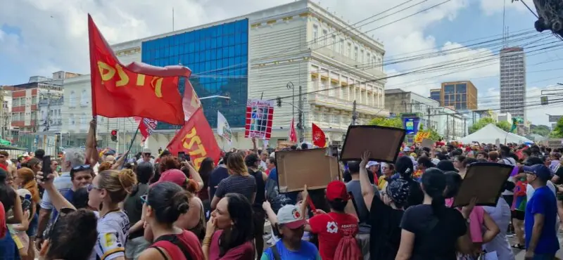 protesto em manaus