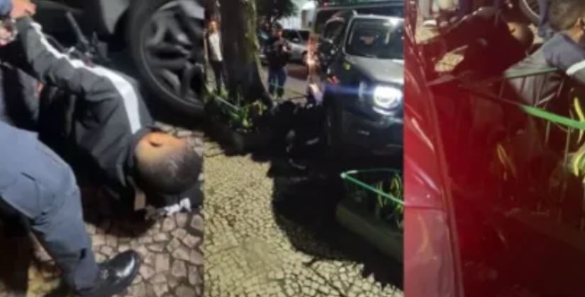 VÍDEO: Motorista reage e atropela suspeitos durante tentativa de assalto