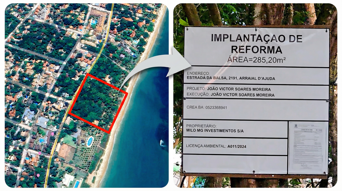 Iphan embarga obra de família do Banco Master na Bahia