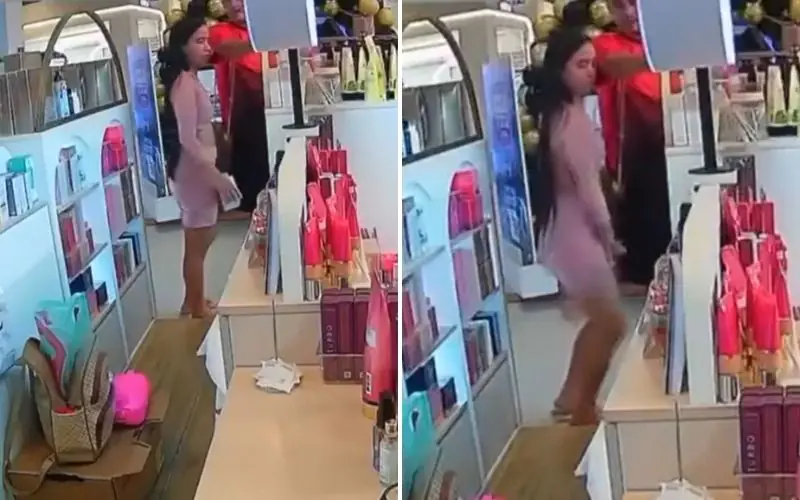 Vídeo mostra mulher furtando perfume no Shopping Via Norte