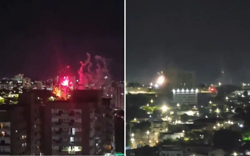 Foguetório do CV é registrado em toda capital amazonense