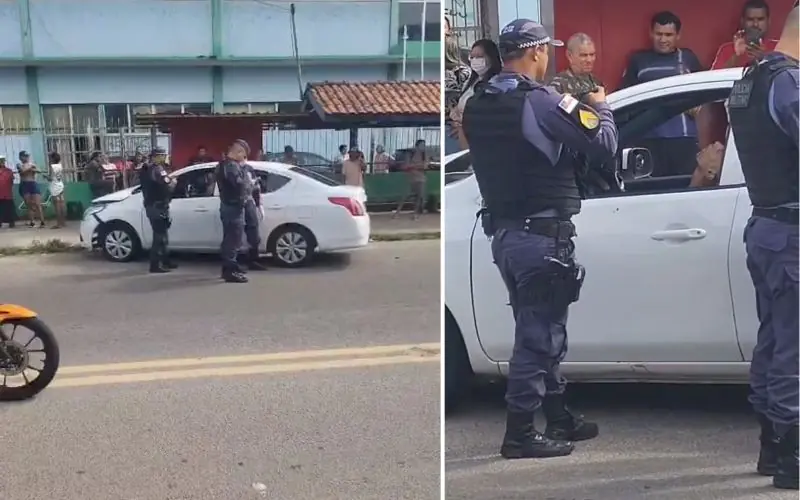 Homem leva facada, bate o veículo e morre no bairro Educandos