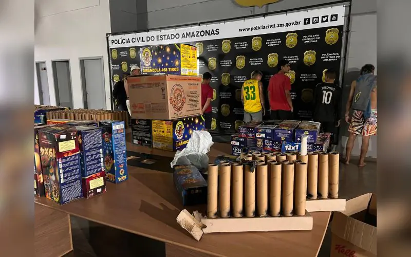 Foguetório no Amazonas termina com a prisão de 37 pessoas