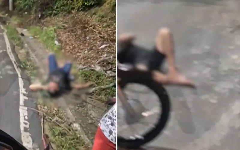 Motociclista e garupa sofrem grave acidente na Cosme Ferreira