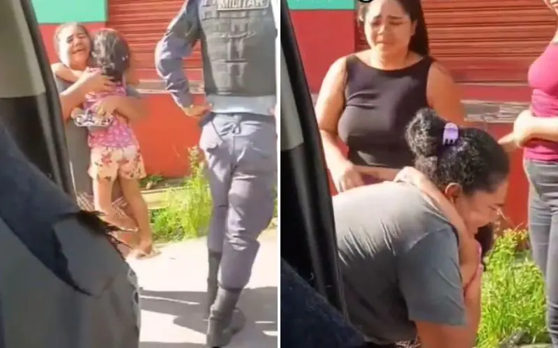 Criança foge de casa e PMs a resgatam na avenida Autaz Mirim