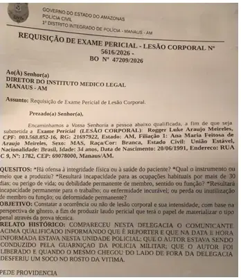 Repórter é agredido após cobertura em delegacia de Manaus
