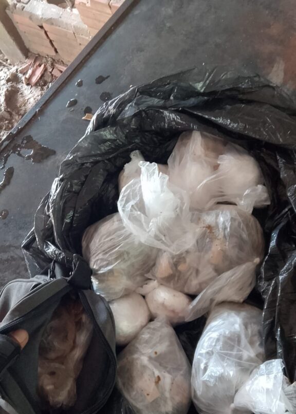 Dupla tenta fugir para mata, mas é presa com bolsa recheada de drogas em Manaus