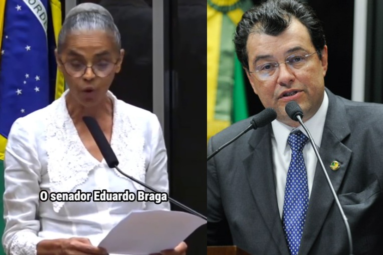Marina Silva chama Eduardo Braga de intimidador de mulheres