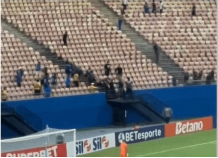 VÍDEO: Partida entre Paysandu e Nacional termina em pancadaria entre torcedores na Arena da Amazônia