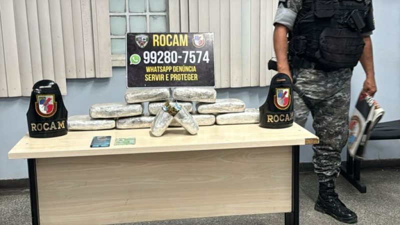 Homem é preso com 10 tabletes de ‘supermaconha’ após denúncia em Manaus