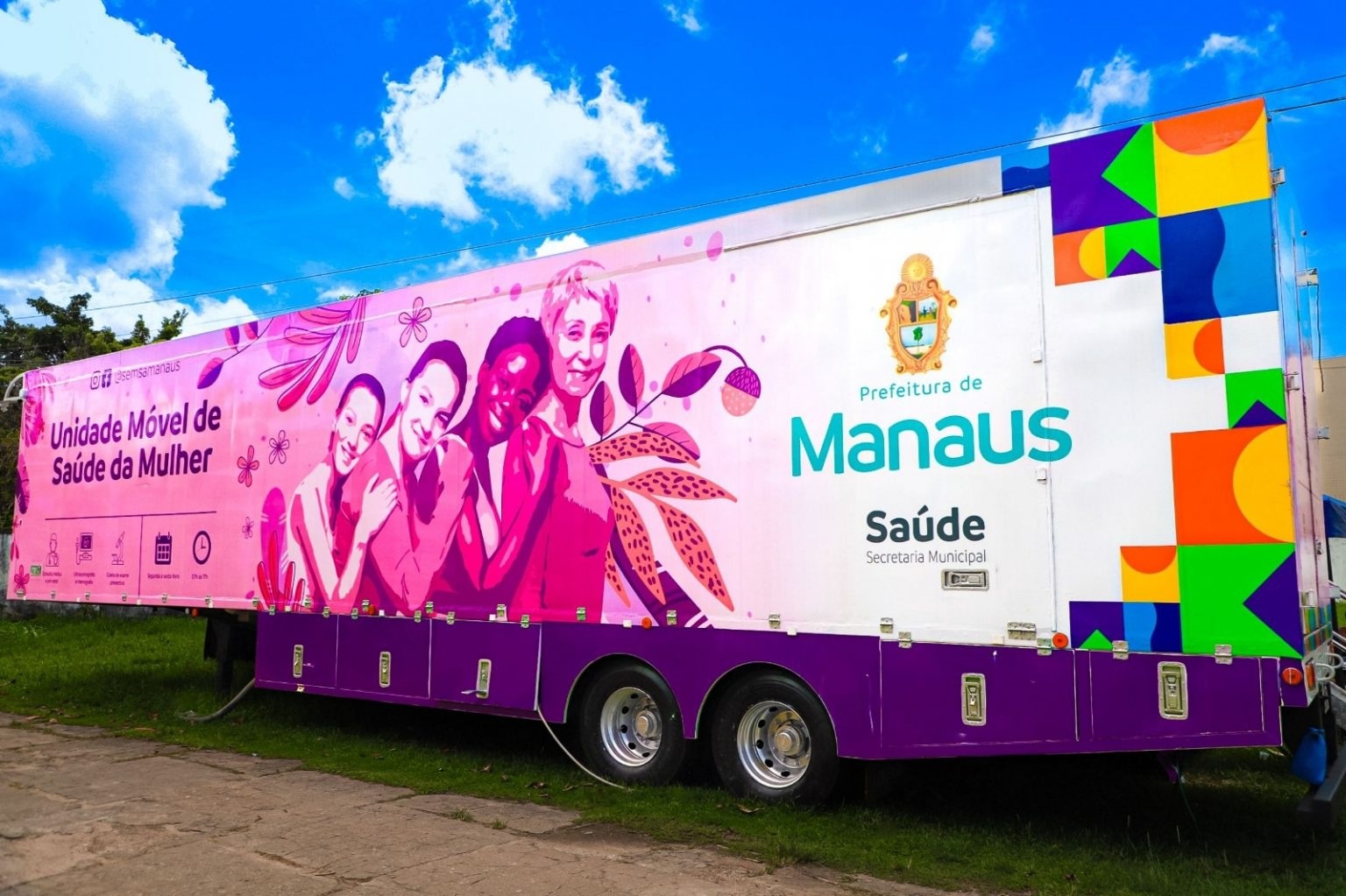 Semsa muda locais de unidades móveis de saúde da mulher em Manaus