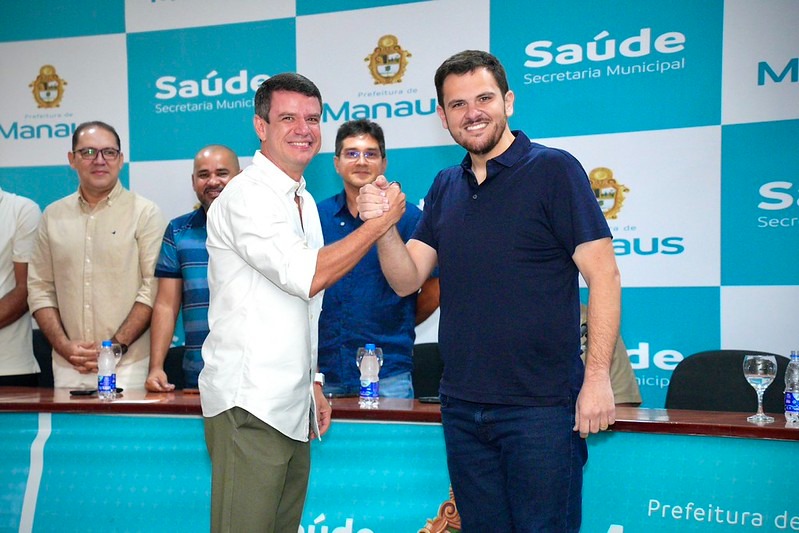Renato Junior empossa Nagib Salem como novo secretário da Semsa