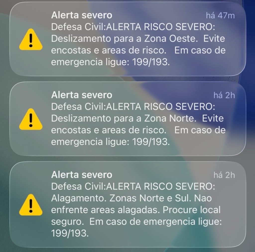 Chuvas intensas provocam alagamentos em diferentes bairros de Manaus