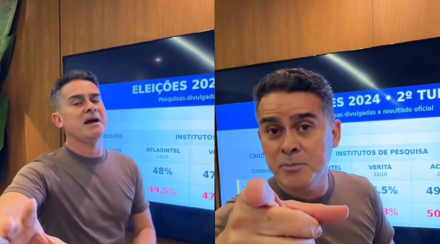 David Almeida debocha das pesquisas no Amazonas: 'fora da realidade'