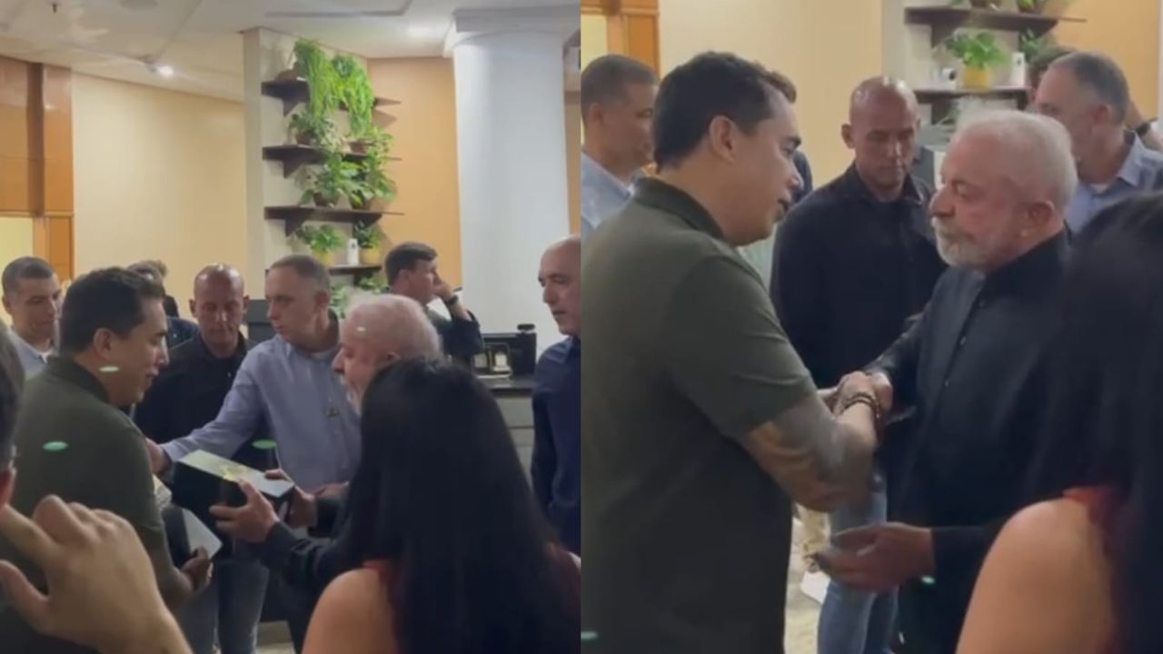 Lula recebe em Manaus água produzida a partir dos rios voadores da Amazônia