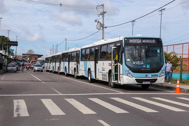 Justiça determina circulação de 80% dos ônibus durante greve dos rodoviários em Manaus