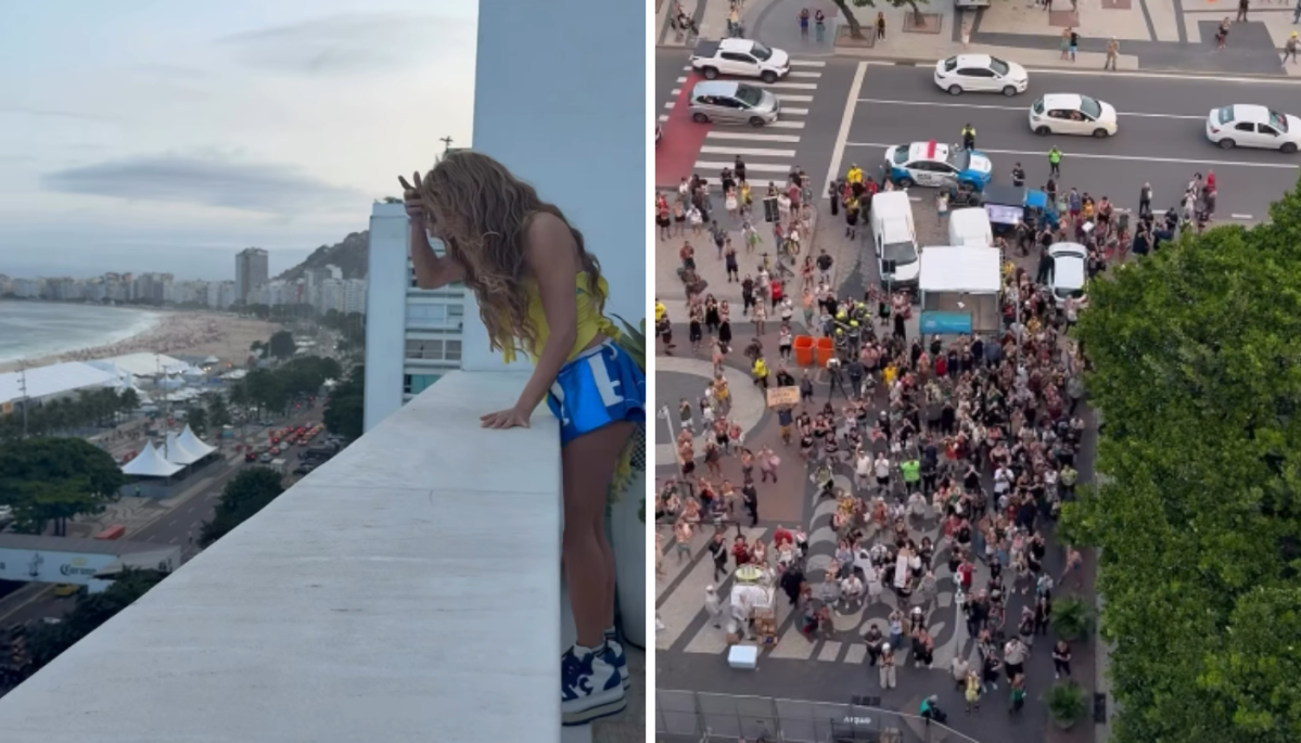 Shakira se declara a fãs no Rio antes de megashow em Copacabana