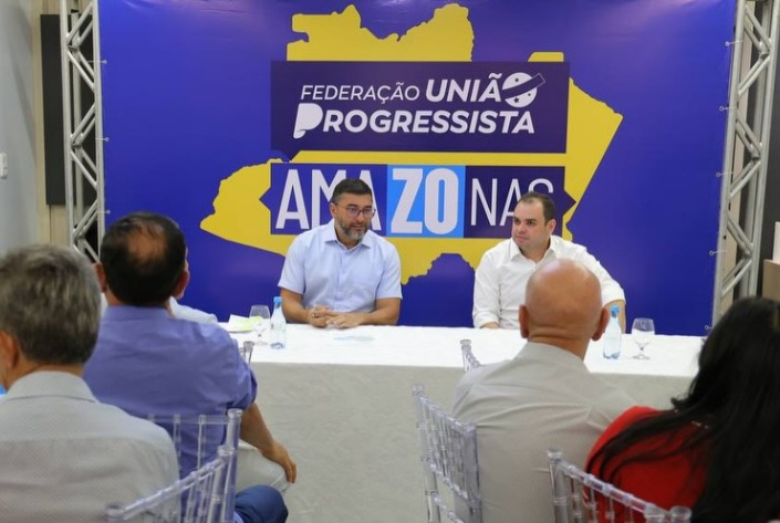 Wilson Lima reúne políticos do União Progressista e mostra peso eleitoral do grupo no Amazonas