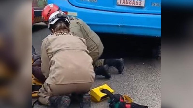 Acidente entre motocicleta e ônibus deixa criança ferida no Jorge Teixeira em Manaus