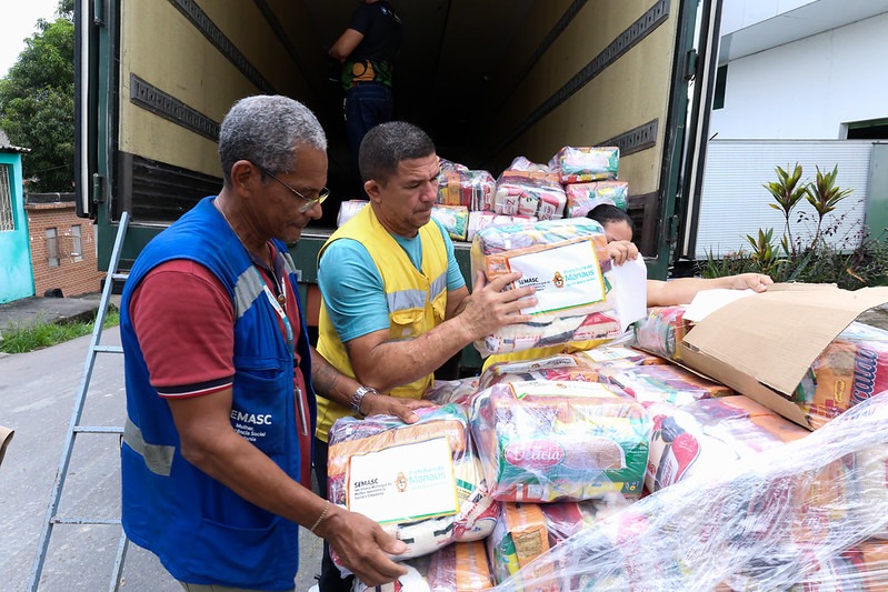 Manaus dá início ao translado de ajuda humanitária para vítimas de terremotos na Venezuela