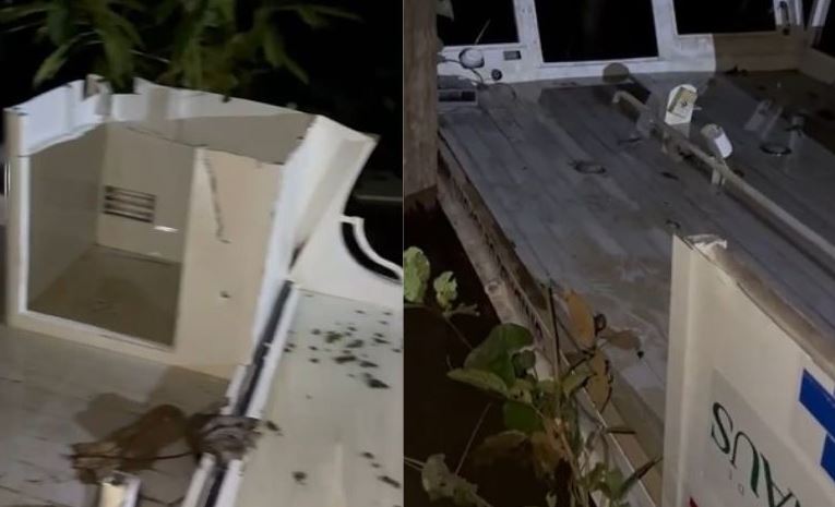 VÍDEO: 'Ambulancha' do Samu furtada em Manaus é encontrada depenada em igapó no interior do AM