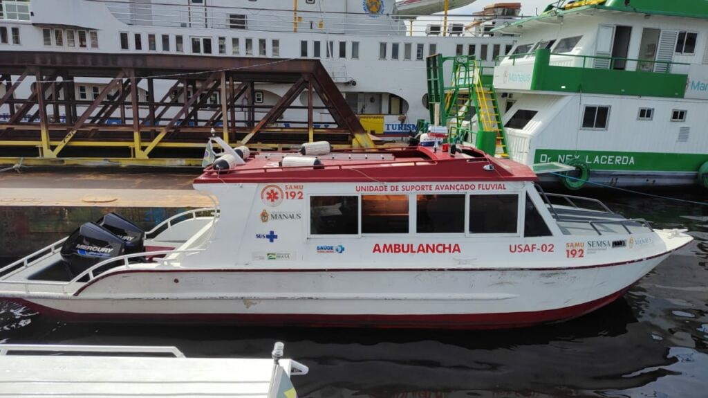 Criminosos furtam lancha do Samu que atende 44 comunidades ribeirinhas em Manaus