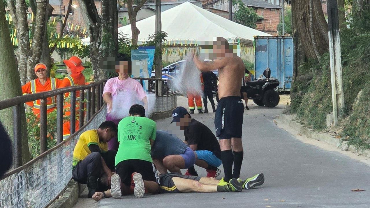 VÍDEO: Capitão da FAB morre após passar mal durante corrida na lagoa do Japiim, em Manaus
