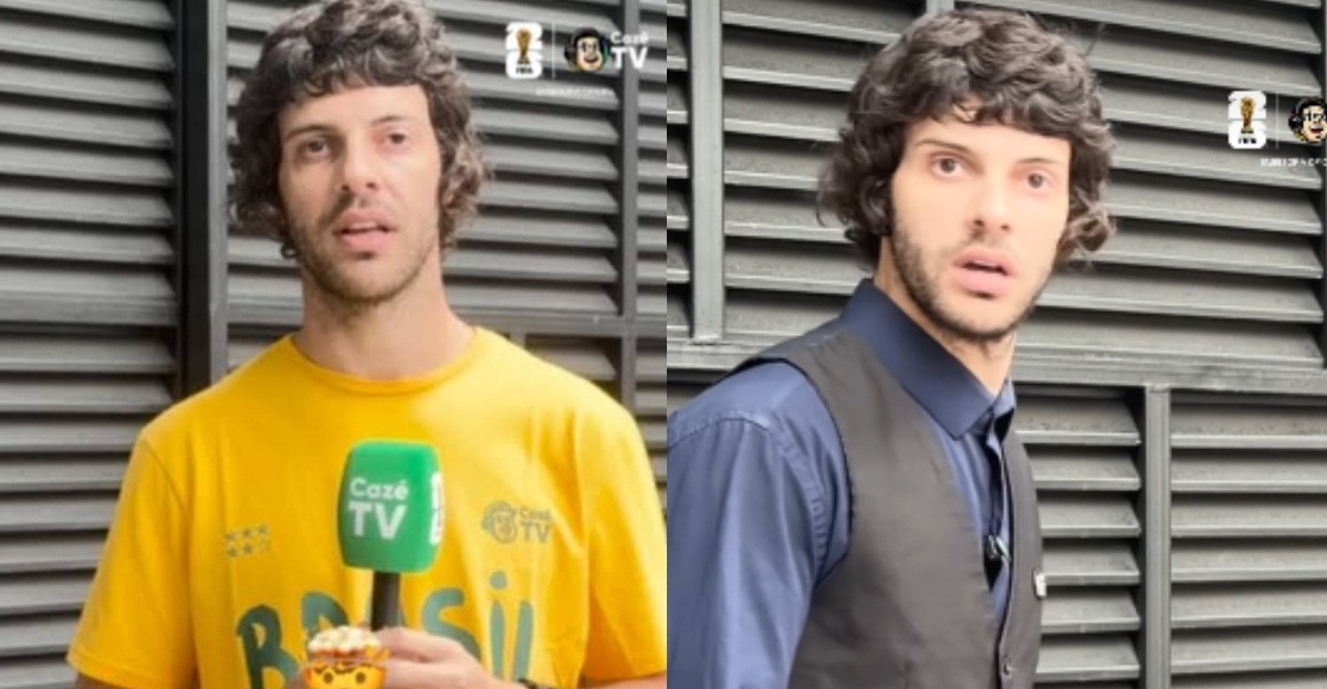 Diogo Defante ligou modo “repórter doido” na Copa horas antes de ser detido nos EUA