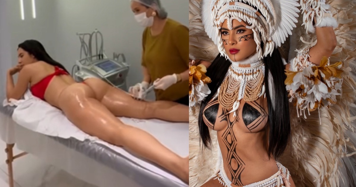Isabelle Nogueira exibe boa forma em clínica estética a duas semanas de Parintins 2026