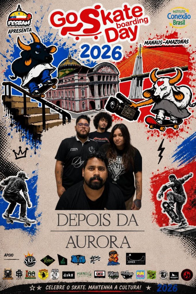 Manaus celebra o Dia Mundial do Skate com arte urbana, rock e passeata no Centro