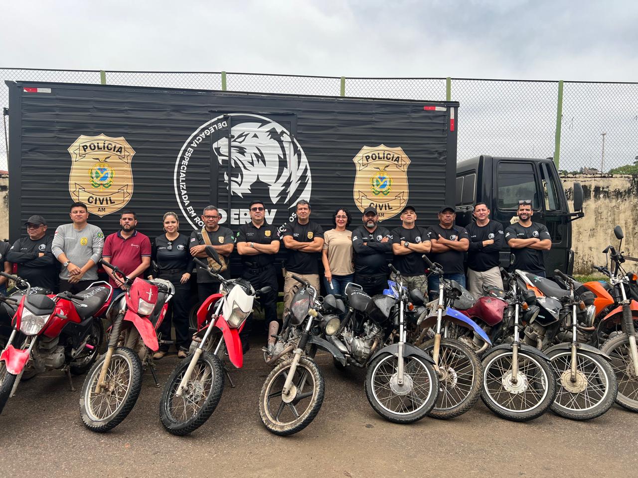 Motos roubadas em Manaus são achadas em oficinas de Rio Preto da Eva