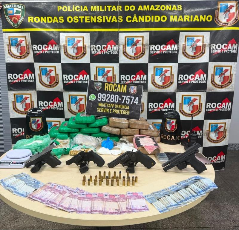 Suspeitos de ataque a casa de PM são presos em motel de Manaus