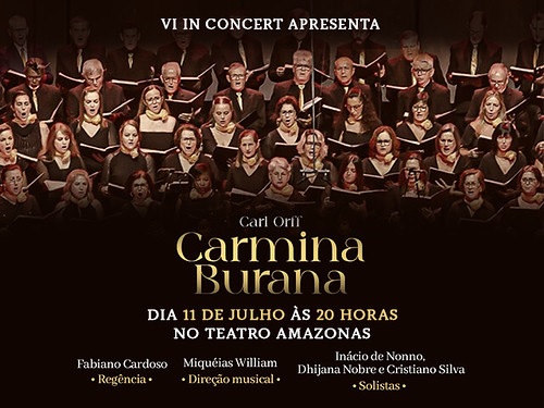 Carmina Burana será apresentada no Teatro Amazonas em julho