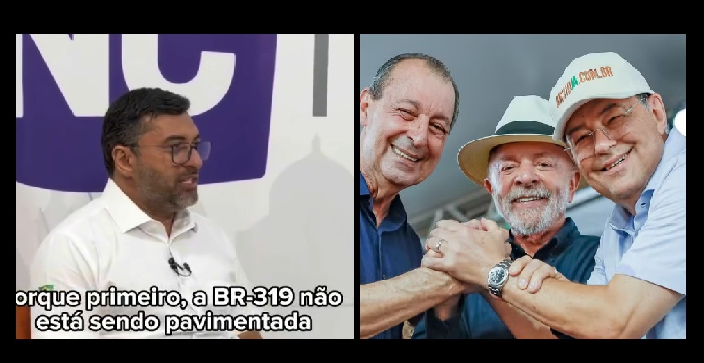 Wilson Lima afirma que BR-319 de Lula, Omar e Braga é uma farsa: 'estão vendendo uma mentira'