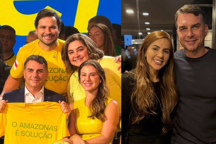 Pré-candidatos do Amazonas "colam" em Flávio Bolsonaro em busca de herdar "aura" bolsonarista