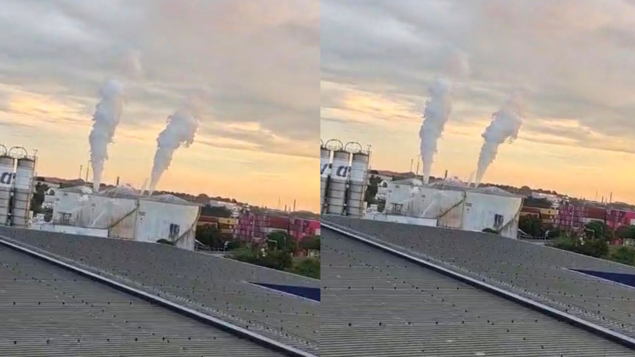 VÍDEO: Vazamento de produto químico é registrado em empresa do Distrito Industrial em Manaus