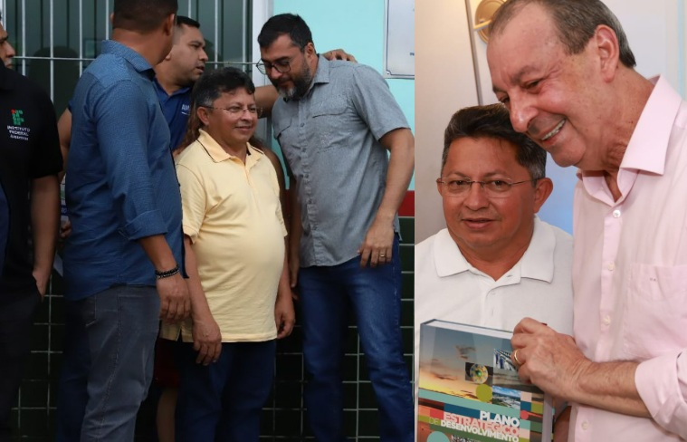 Após pedir aplausos para Wilson Lima, Sinésio Campos muda e declara apoio a Omar Aziz: 'sou PT'