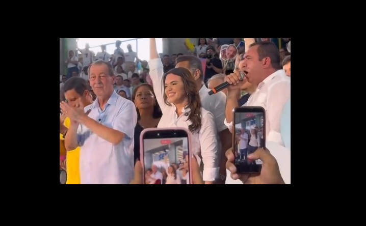 Com Alessandra Campelo de vice, Omar Aziz lança candidatura e ataca grupo de Wilson Lima