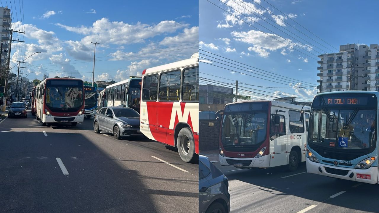 Justiça determina circulação de 80% dos ônibus e fixa multa de R$ 120 mil por hora em Manaus