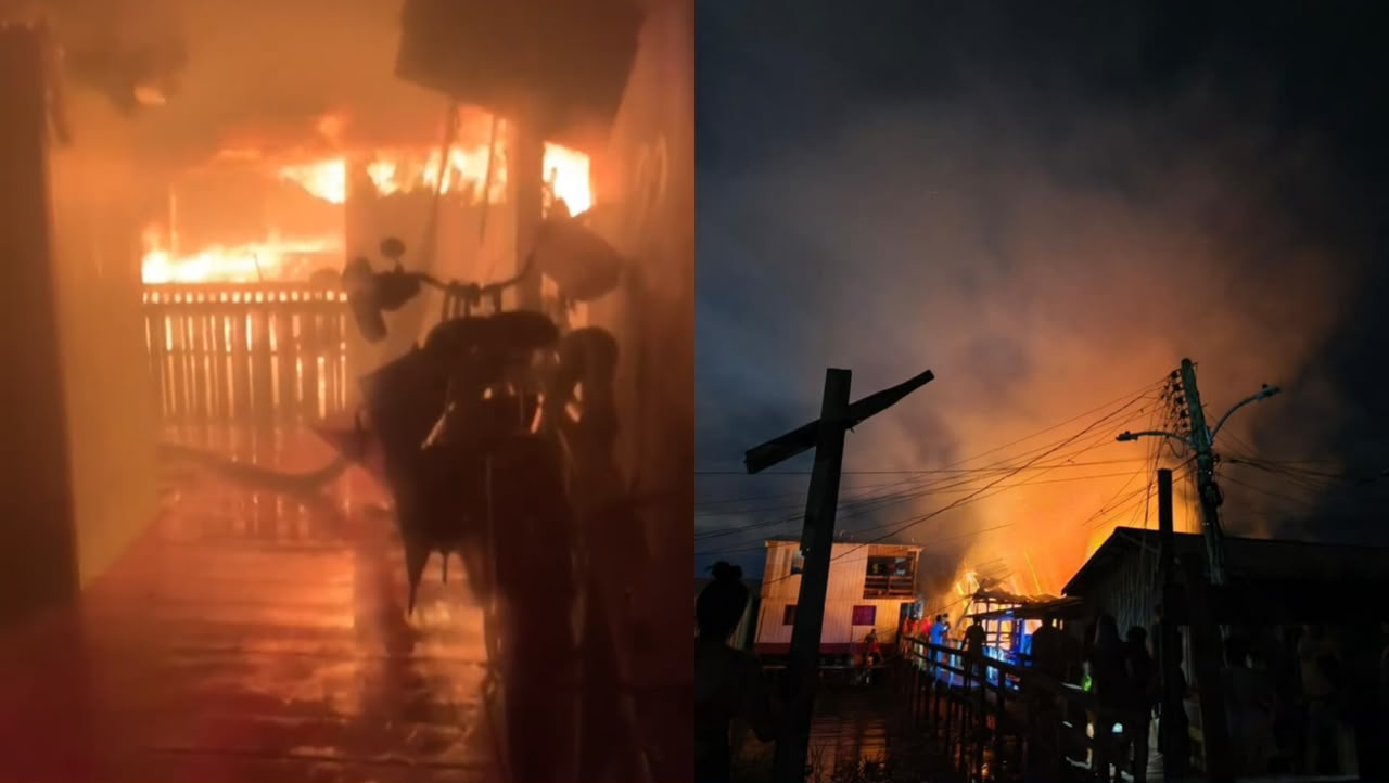 Idosa morre carbonizada após incêndio destruir casa no Amazonas